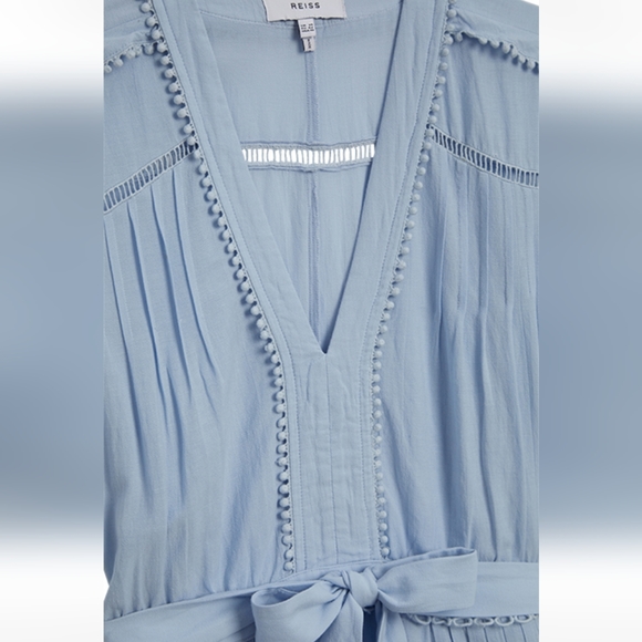 NWT REISS | Gemina Embroidered Mini Dress - Picture 2 of 8